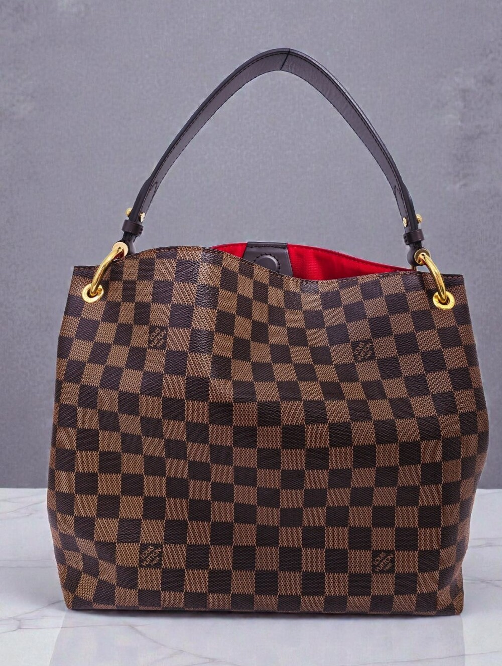 Louis Vuitton Graceful PM Shoulder Bag Damier Ebene Full Set - Picture 5 of 17